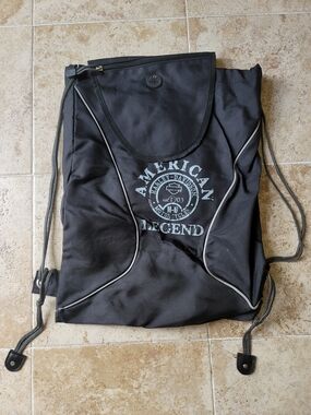 Harley-Davidson American Legend Black Drawstring Backpack
